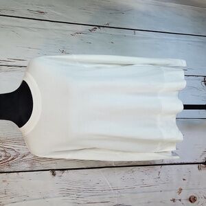 Lucky Brand White Viscose Blend Sweater M